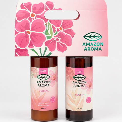 Set Floral de Jabón y Crema Corporal 250 ml